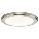 Kichler Zeo 3000K LED 10" Round Flush Mount Brushed Nickel 44246NILED30