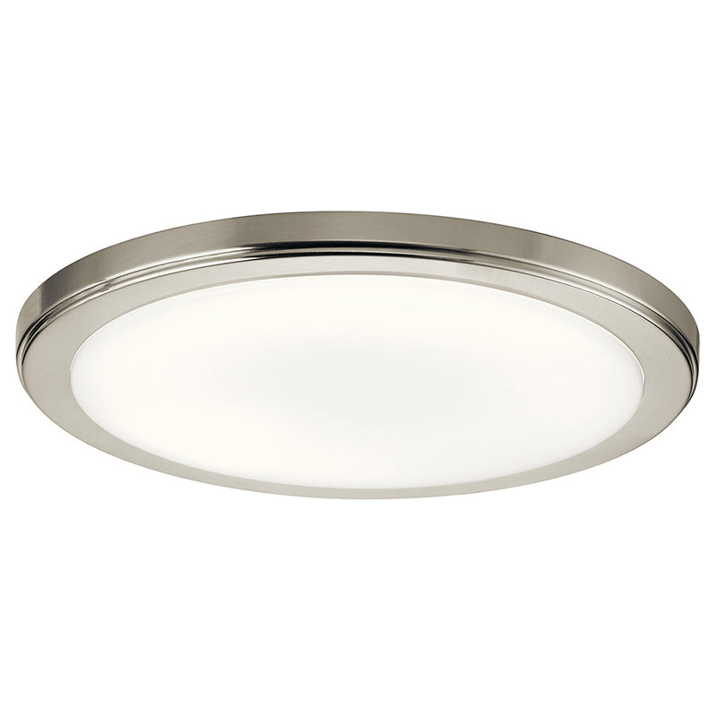 Kichler Zeo 3000K LED 13" Round Flush Mount Brushed Nickel 44248NILED30