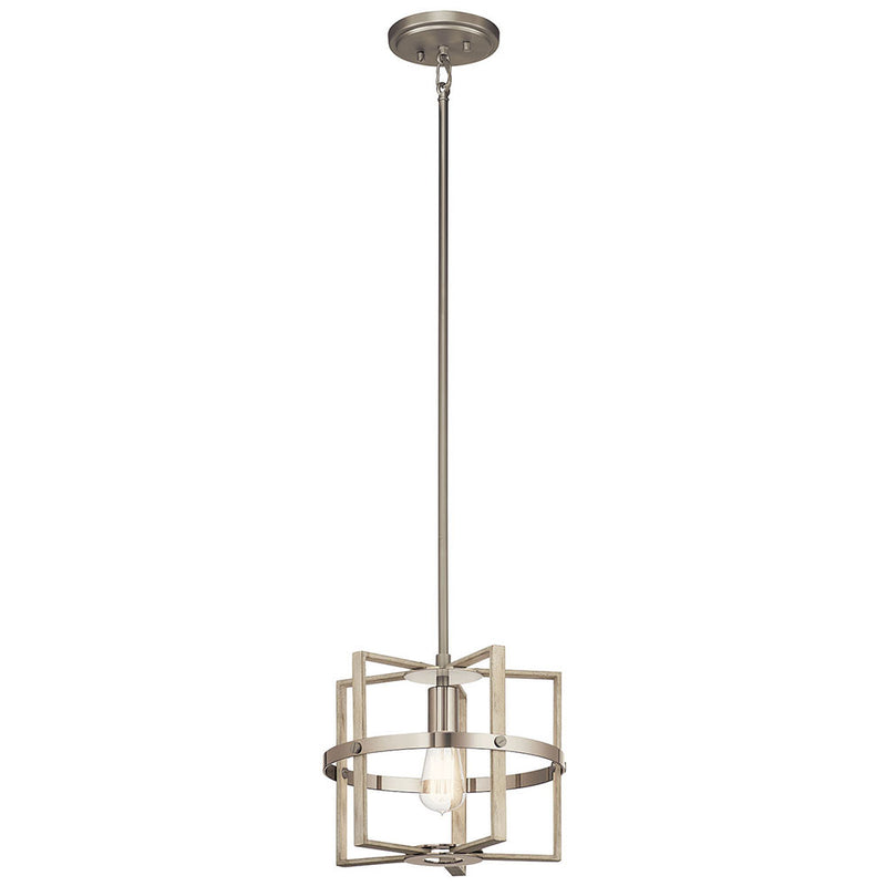 Kichler Peyton 1 Light Pendant White Washed Wood 44291WWW