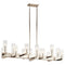 Kichler Cleara 14 Light Linear Chandelier Polished Nickel 44317PN