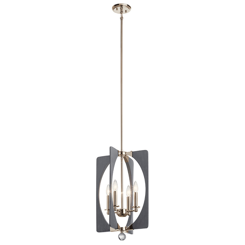 Kichler Alscar 4 Light Foyer Pendant Driftwood Gray 44362DWG