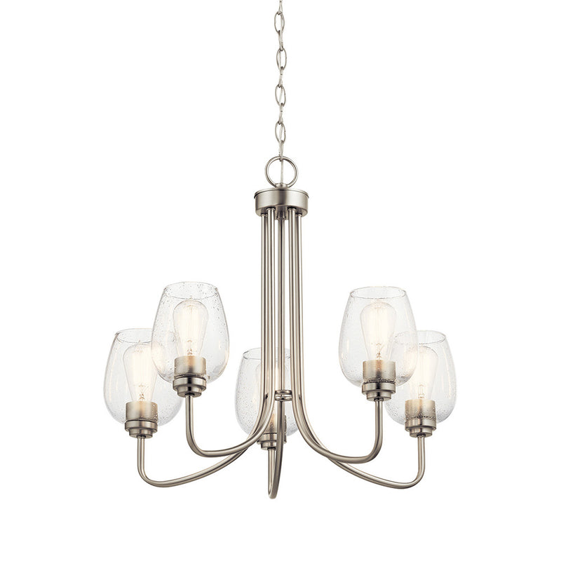 Kichler Valserrano 5 Light Chandelier Brushed Nickel 44377NICS