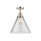 Cone Flush Mount shown in the Polished Nickel finish with a Clear shade