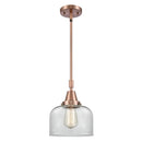 Bell Mini Pendant shown in the Antique Copper finish with a Clear shade