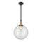 Beacon Mini Pendant shown in the Black Antique Brass finish with a Clear shade