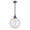 Beacon Mini Pendant shown in the Matte Black finish with a Clear shade