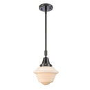 Oxford Mini Pendant shown in the Matte Black finish with a Matte White shade