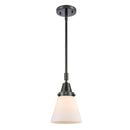 Cone Mini Pendant shown in the Matte Black finish with a Matte White shade