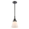 Cone Mini Pendant shown in the Matte Black finish with a Matte White shade