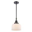 Bell Mini Pendant shown in the Matte Black finish with a Matte White shade