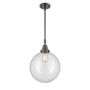 Beacon Mini Pendant shown in the Oil Rubbed Bronze finish with a Clear shade