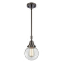 Beacon Mini Pendant shown in the Oil Rubbed Bronze finish with a Clear shade