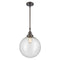 Beacon Mini Pendant shown in the Oil Rubbed Bronze finish with a Seedy shade