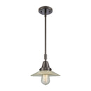 Halophane Mini Pendant shown in the Oil Rubbed Bronze finish with a Clear Halophane shade