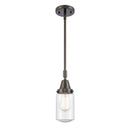 Dover Mini Pendant shown in the Oil Rubbed Bronze finish with a Seedy shade