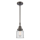 Bell Mini Pendant shown in the Oil Rubbed Bronze finish with a Clear shade