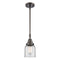 Bell Mini Pendant shown in the Oil Rubbed Bronze finish with a Clear shade