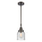 Bell Mini Pendant shown in the Oil Rubbed Bronze finish with a Seedy shade