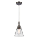 Cone Mini Pendant shown in the Oil Rubbed Bronze finish with a Clear shade