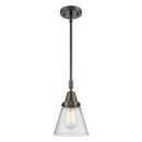 Cone Mini Pendant shown in the Oil Rubbed Bronze finish with a Seedy shade