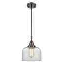 Bell Mini Pendant shown in the Oil Rubbed Bronze finish with a Clear shade