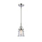 Canton Mini Pendant shown in the Polished Chrome finish with a Seedy shade