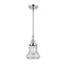 Bellmont Mini Pendant shown in the Polished Chrome finish with a Seedy shade