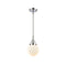 Beacon Mini Pendant shown in the Polished Chrome finish with a Matte White shade