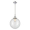 Beacon Mini Pendant shown in the Polished Chrome finish with a Clear shade