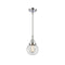 Beacon Mini Pendant shown in the Polished Chrome finish with a Clear shade