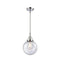 Beacon Mini Pendant shown in the Polished Chrome finish with a Seedy shade