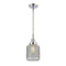 Stanton Mini Pendant shown in the Polished Chrome finish with a Clear Wire Mesh shade