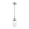 Dover Mini Pendant shown in the Polished Chrome finish with a Seedy shade