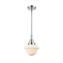 Oxford Mini Pendant shown in the Polished Chrome finish with a Matte White shade