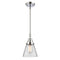 Cone Mini Pendant shown in the Polished Chrome finish with a Clear shade