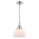 Bell Mini Pendant shown in the Polished Chrome finish with a Matte White shade