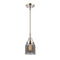 Bell Mini Pendant shown in the Polished Nickel finish with a Plated Smoke shade