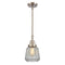 Chatham Mini Pendant shown in the Brushed Satin Nickel finish with a Clear shade