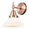 Caden Sconce shown in the Antique Copper finish with a Matte White shade