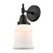 Caden Sconce shown in the Matte Black finish with a Matte White shade