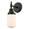 Caden Sconce shown in the Matte Black finish with a Matte White shade