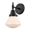 Caden Sconce shown in the Matte Black finish with a Matte White shade