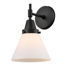 Caden Sconce shown in the Matte Black finish with a Matte White shade