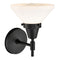 Innovations Lighting Caden 1 Light 9" Sconce 447-1W-BK-W-LED