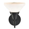 Innovations Lighting Caden 1 Light 9" Sconce 447-1W-BK-W-LED