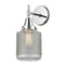 Caden Sconce shown in the Polished Chrome finish with a Clear Wire Mesh shade