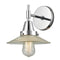 Caden Sconce shown in the Polished Chrome finish with a Clear Halophane shade