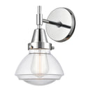 Caden Sconce shown in the Polished Chrome finish with a Clear shade