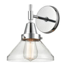 Caden Sconce shown in the Polished Chrome finish with a Clear shade