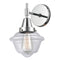 Caden Sconce shown in the Polished Chrome finish with a Clear shade